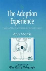 Cover of: The adoption experience by Ann Morris