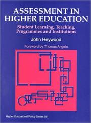 Assessment in higher education by Heywood, John