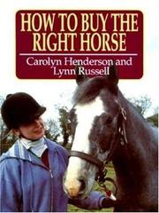 Cover of: How to Buy the Right Horse | Henderson