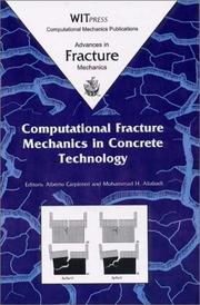 Cover of: Computational Fracture Mechanics in Concrete Technology (Advances in Fracture Mechanics Volume 3)