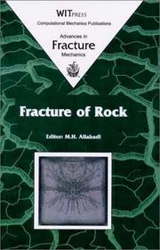 Cover of: Fracture of rock