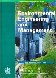 Cover of: Environmental engineering and management by editors J. M. Baldasano and H. Power.