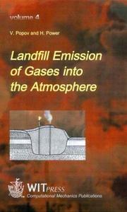 Cover of: Landfill Emission of Gases into the Atmosphere : Boundary Element Analysis (Advances in Air Pollution, Vol 4)