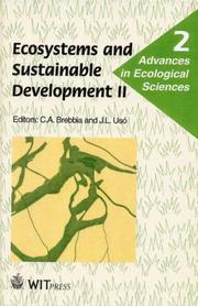 Cover of: Ecosystems and sustainable development II