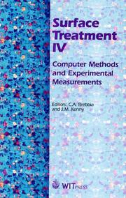 Cover of: Surface Treatment IV : Computer Methods and Experimental Measurements (Computational and Experimental Methods, Vol 3)