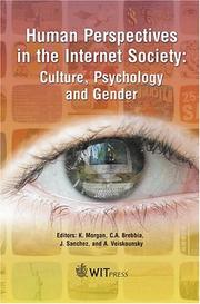 Cover of: Human Perspectives in the Internet Society: Culture, Psychology and Gender (Advances in Information and Communication Technologies, 4)