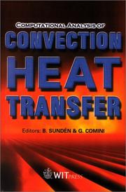 Cover of: Computational analysis of convection heat transfer by edited by B. Sunden, G. Comini.