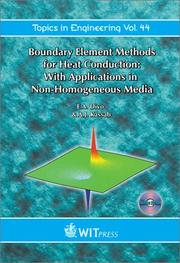 Cover of: Boundary element method for heat conduction: with applications in non-homogenous media