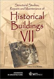 Cover of: Structural studies, repairs, and maintenance of historical buildings VII