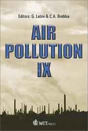 Cover of: Air pollution IX