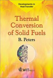 Cover of: Thermal conversion of solid fuels by Peters, Bernhard.