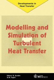 Cover of: Modelling and simulation of turbulent heat transfer