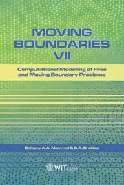 Cover of: Moving Boundaries VII by A. A. Mammoli, C. A. Brebbia, INTERNATIONAL CONFERENCE ON COMPUTATIONA