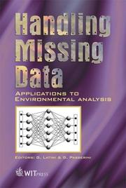 Cover of: Handling missing data: applications to environmental analysis