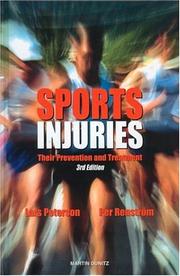 Cover of: Sports Injuries by Lars Peterson, Per Renstrom