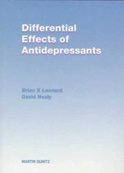 Cover of: Differential Effects of Antidepressants