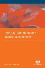 Cover of: Profitability and Law Firm Management