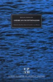 Cover of: Reflections on American exceptionalism