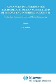 Cover of: Technology common to aero and marine engineering: proceedings of an international conference (Technology common to aero and marine engineering) organized by the Society for Underwater Technology and held in London, UK, 26-28 January, 1988.