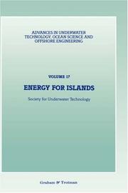 Cover of: Energy for Islands (Advances in Underwater Technology, Ocean Science and Offshore Engineering) by Society for Underwater Technology