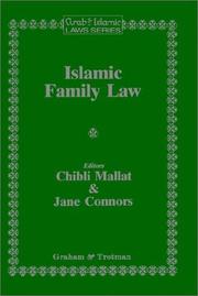 Cover of: Islamic family law by edited by Chibli Mallat & Jane Connors ; with a foreword by Antony Allott.