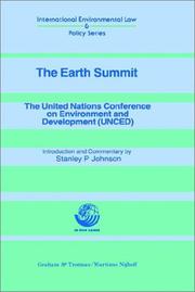 Cover of: The Earth Summit:The United Nations Conference on Environment and Development (UNCED) (Unced)