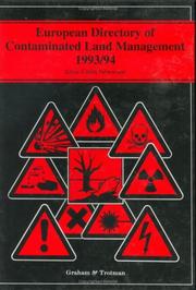 Cover of: European directory of contaminated land management, 1993/94