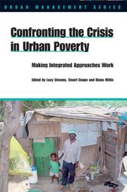 Cover of: Confronting the Crisis in Urban Poverty by 