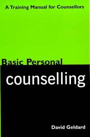 Cover of: Basic personal counselling