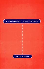 Cover of: A Psychometrics Primer by Paul Kline