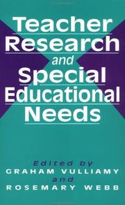 Cover of: Teacher research and special educational needs by Rosemary Webb