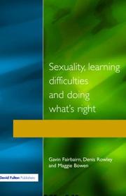 Cover of: Sexuality, learning difficulties and doing what