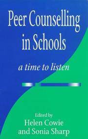 Cover of: Peer counselling in schools: a time to listen