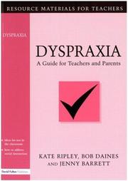 Cover of: Dyspraxia by Kate Ripley