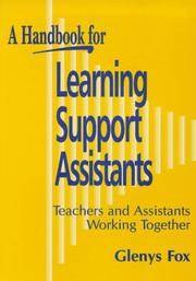 Cover of: Handbook for Learning Support Assistants (Teachers and Asst Working Toge) by Fox - undifferentiated