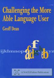 Challenging the more able language user by Geoff Dean