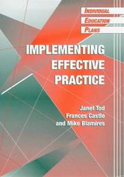 Cover of: Implementing Effective Practice by Janet Tod