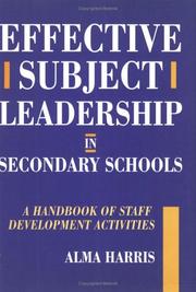 Cover of: Effective subject leadership in secondary schools: a handbook of staff development activities