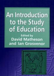 Cover of: An Introduction to the Study of Education by Matheson