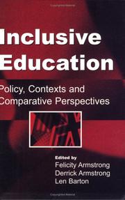 Cover of: Inclusive education | 