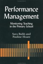 Cover of: Performance Management: Monitoring Teaching in the Primary School