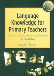 Cover of: Language Knowledge for Primary Teachers by Angela Wilson