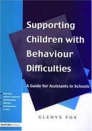 Cover of: Supporting Children with Behaviour Difficulties by Glenys Fox