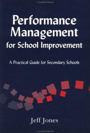 Cover of: Performance Management for School Improvement: A Practical Guide for Secondary Schools