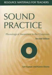 Cover of: Sound Practice: Phonological Awareness in the Classroom (Resource Materials for Teachers)