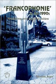 Cover of: Francophonie in the 1990's (Multilingual Matters (Series).)