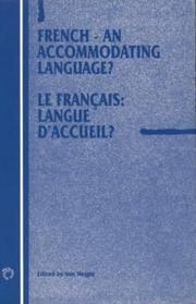 Cover of: French, an accomodating language? = by edited by Sue Wright.