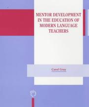 Cover of: Mentor development in the education of modern language teachers