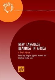 Cover of: New language bearings in Africa: a fresh quest