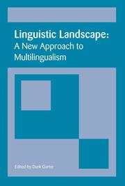 Cover of: Linguistic Landscape: A New Approach to Multilingualism